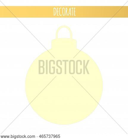 Christmas Template For Embellishment Decorate Illustration\ncard For Kids