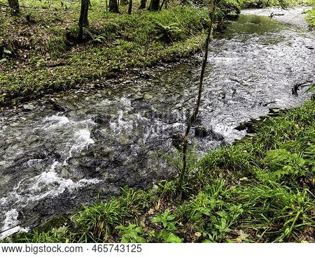 River Lyd In Lydford Gorge, Dartmoor National Park, Devon, United Kingdom