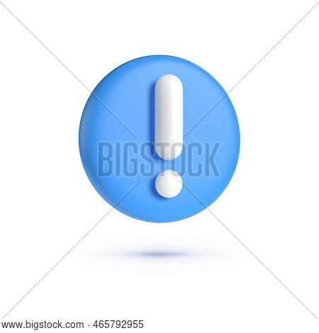 Blue Exclamation Mark Vector & Photo (Free Trial) | Bigstock