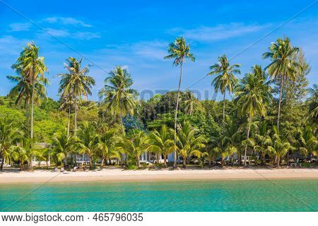 Beach At Koh Kood Island, Thailand In A Sunny Day