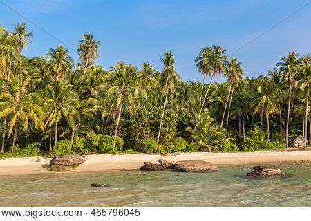Beautful Tropical Beach In A Sunny Day