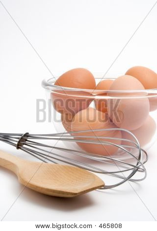 Eggs, Spoon And Whip