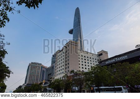 Ho Chi Minh City, Vietnam - November 07, 2022: Bitexco Financial Tower Is A Skyscraper In Ho Chi Min