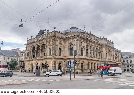 Copenhagen, Denmark - July 26, 2022: Royal Danish Theatre In Copenhagen (danish: Det Kongelige Teate