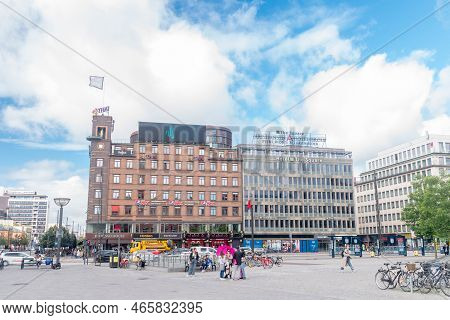 Copenhagen, Denmark - July 26, 2022: Town Hall Square View In Copenhagen.