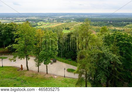 The View From The Checiny Castle Hill In Poland