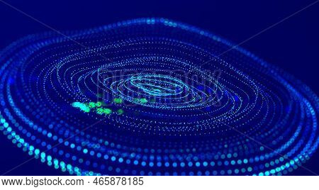 Internet Open Data. Big Data Concept. Digital Neural Network. Artificial Intelligence Analytics. Cyb