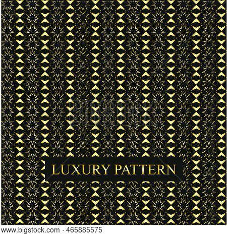 Gold Pattern Background  Design,vector Seamless Pattern In Arabian Style,elegant Oriental Ornament G