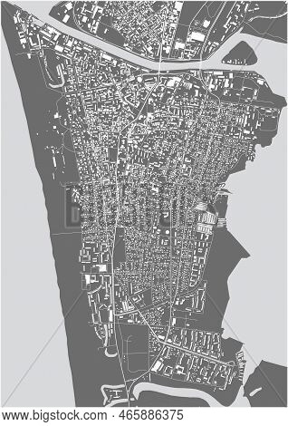 Map Of The City Of Liepaja, Latvia