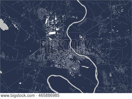 Map Of The City Of Alytus, Lithuania
