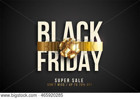 Black Friday Realistic Background Vector Design Illustration