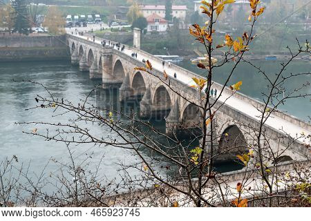 Mehmed Pasa Sokolovic Bridge In Visegrad, Bosnia And Herzegovina