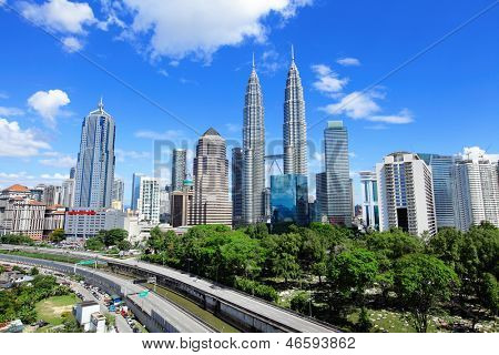 Panoramę Kuala Lumpur