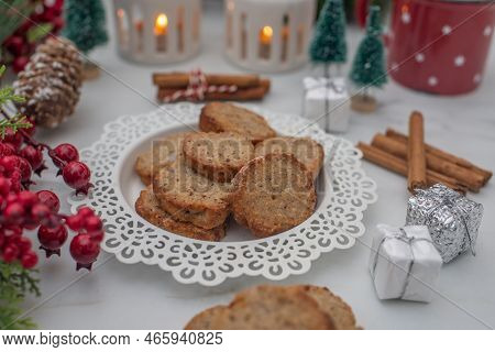 Polvoron - Spanish Almond Christmas Cookies Shortbread