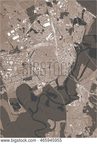 Map Of The City Of Gomel, Belarus