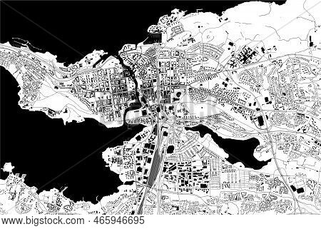 Map Of The City Of Panevezys, Lithuania