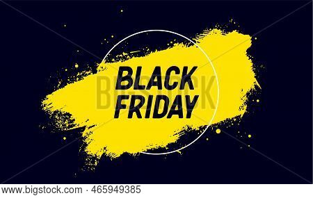 Black Friday Sale. Sale Banner With Text Black Friday For Emotion, Motivation, Promotion And Sale. M