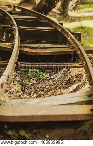 Remains Of Railway From Wwii Of The German Occupation In Havelte, The Netherlands