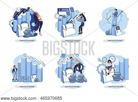 Investment, Saving Money And Finance Growth Business Concept Metaphor. Analyzes Charts And Indicator