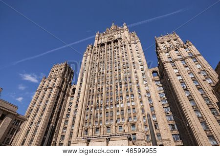 Das Gebäude des Ministeriums für auswärtige Angelegenheiten der Russischen Föderation