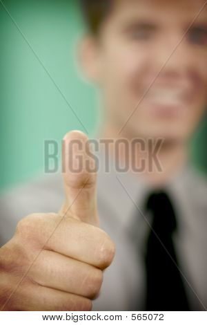 Uomo d'affari Thumbs Up