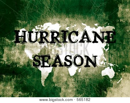 Hurrikan-Saison In grün