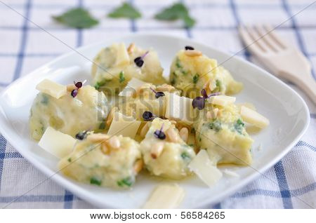 Gnocchi with cheese