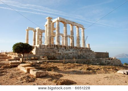 Temple of Poseidon at SoÃºnio