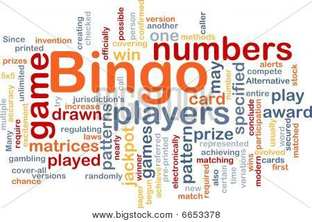 Bingo Spiel Hintergrund Konzept