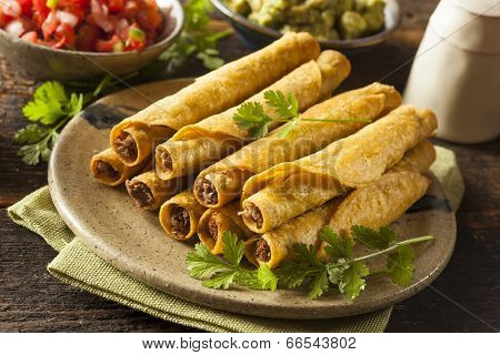 Homemade Mexican Beef Taquitos