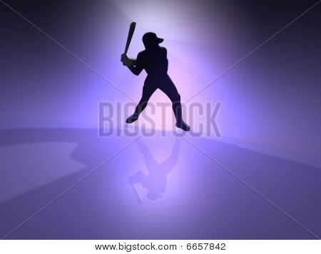 Baseball - baggrund - 3D