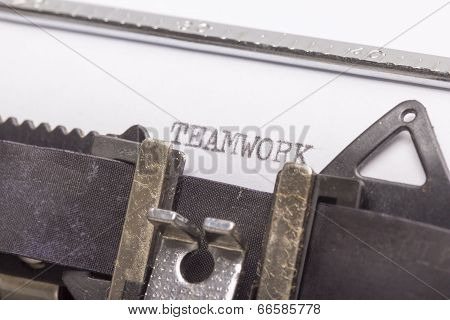 A Closeup Of  Typewriter