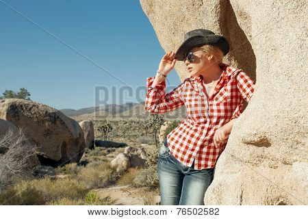 woman in red