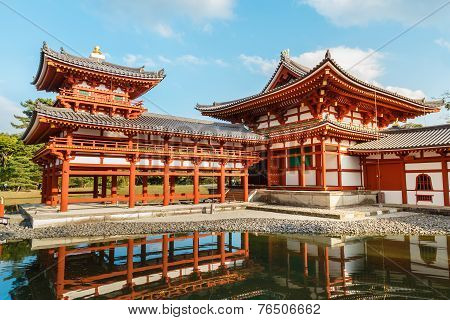 The Phoenix Hall of Byodo-in Temple in Kyoto Japan