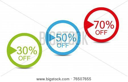 vector shopping simple tags