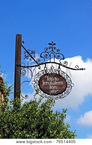 Jerusalem Inn sign, Nottingham