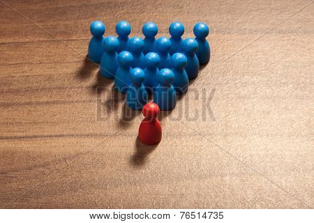 The Leader, Red Leads Blue Figurines