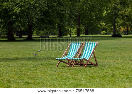 Sunbathing At The Park
