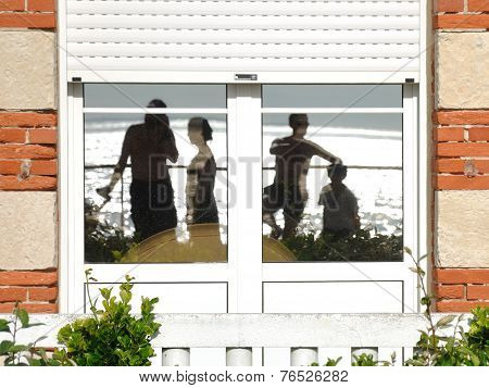 reflection at the seaside