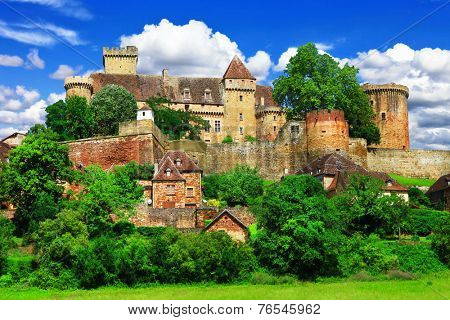 Bretenoux Castelnau - medieval castle, Dordogne, France 