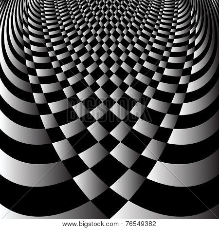 Abstract op art design. Vector art.