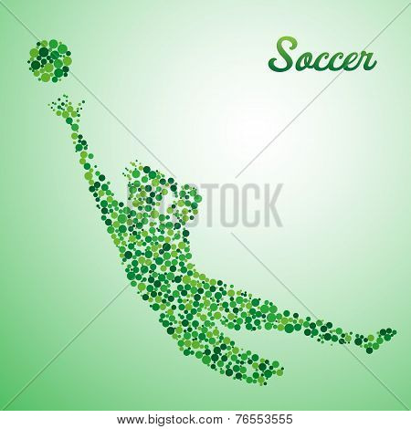 Abstract Soccer Goalkeeper