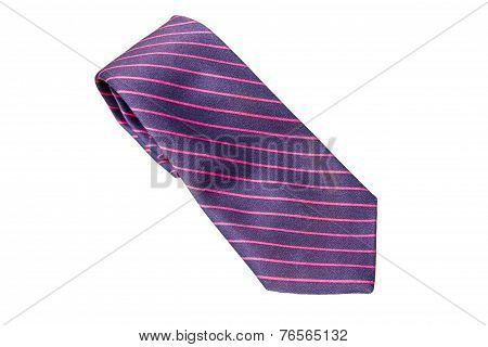 Blue And Pink Strips Business Neck Tie