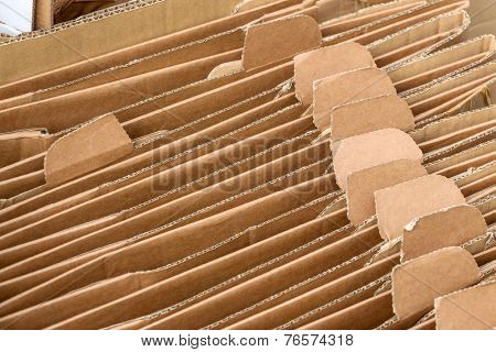 empty cardboard boxes for the collection of waste paper