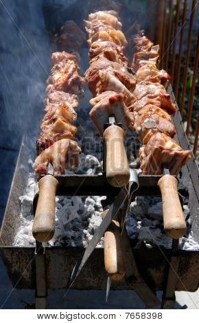 Carne di maiale o di agnello Kebab, Souvla