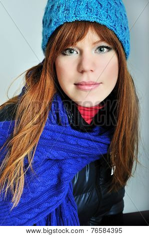 Redheaded Winter Girl