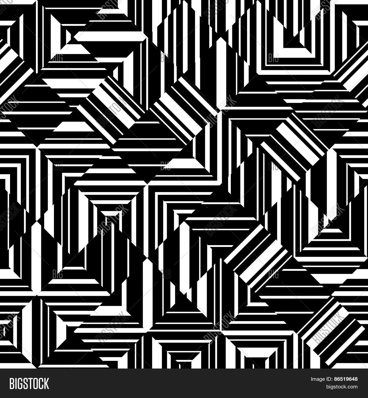 Black White Geometric Vector & Photo (Free Trial) Bigstock