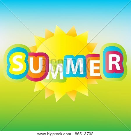 Summer Vector Background.