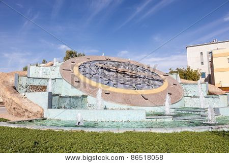 Giant Clock In The City Of Al Ain