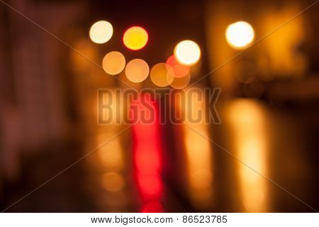 bokeh. Blurred lights